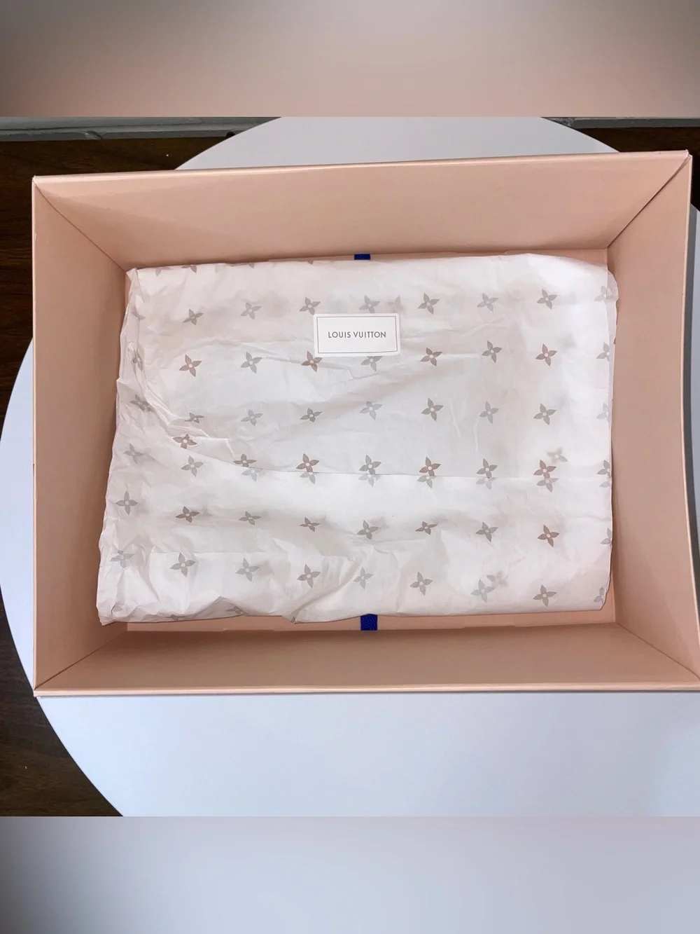 Authentic Louis Vuitton Large Box! Gift Box With Tissue Paper! 14” x 12” x 8”